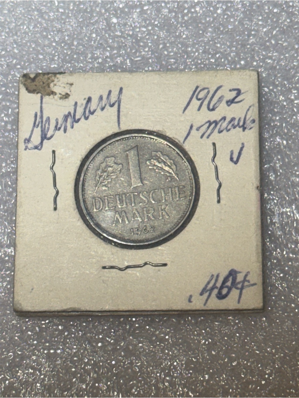 1962-J German 1 Deutsche Mark Coin
